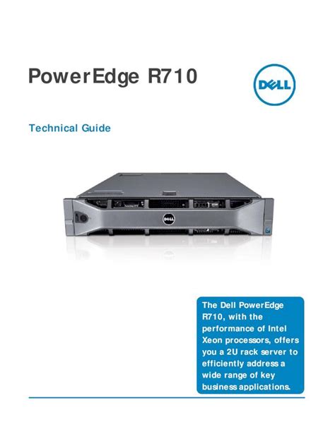 dell poweredge r710 server|Dell PowerEdge R710 Technical Guide.
